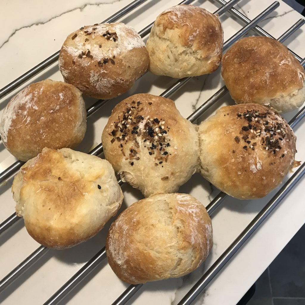 No Knead rolls after baking