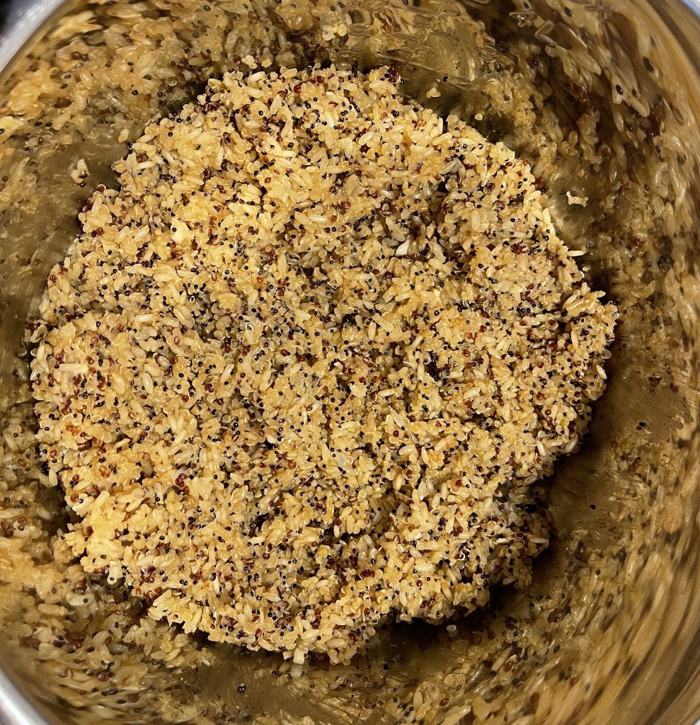 photo of pilaf after cooking in the instant pot